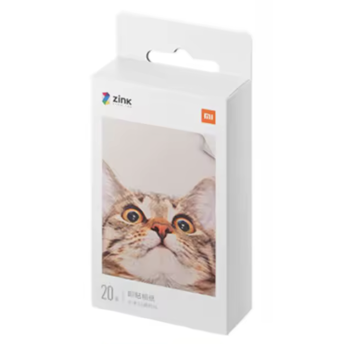 Mi Portable Photo Printer Paper Sheets ZINK Self-adhesive for XiaomiPocket Photo Printer 2x3-inch 20-sheets Photo Printer Paper
